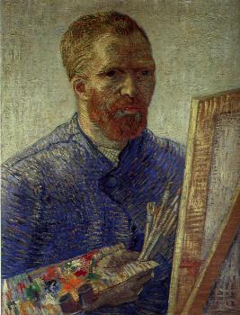 Vincent Van Gogh : Self-Portrait in Front of the Easel